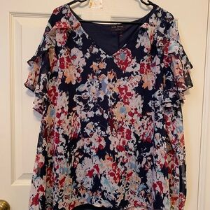 Lane Bryant Women's Floral Blouse